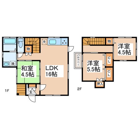 合志市須屋戸建の物件間取画像